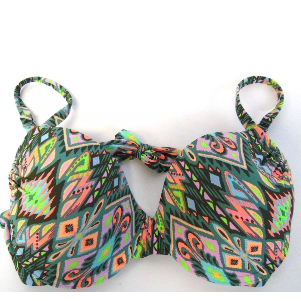 Xhilaration bikini top push up tribal halter